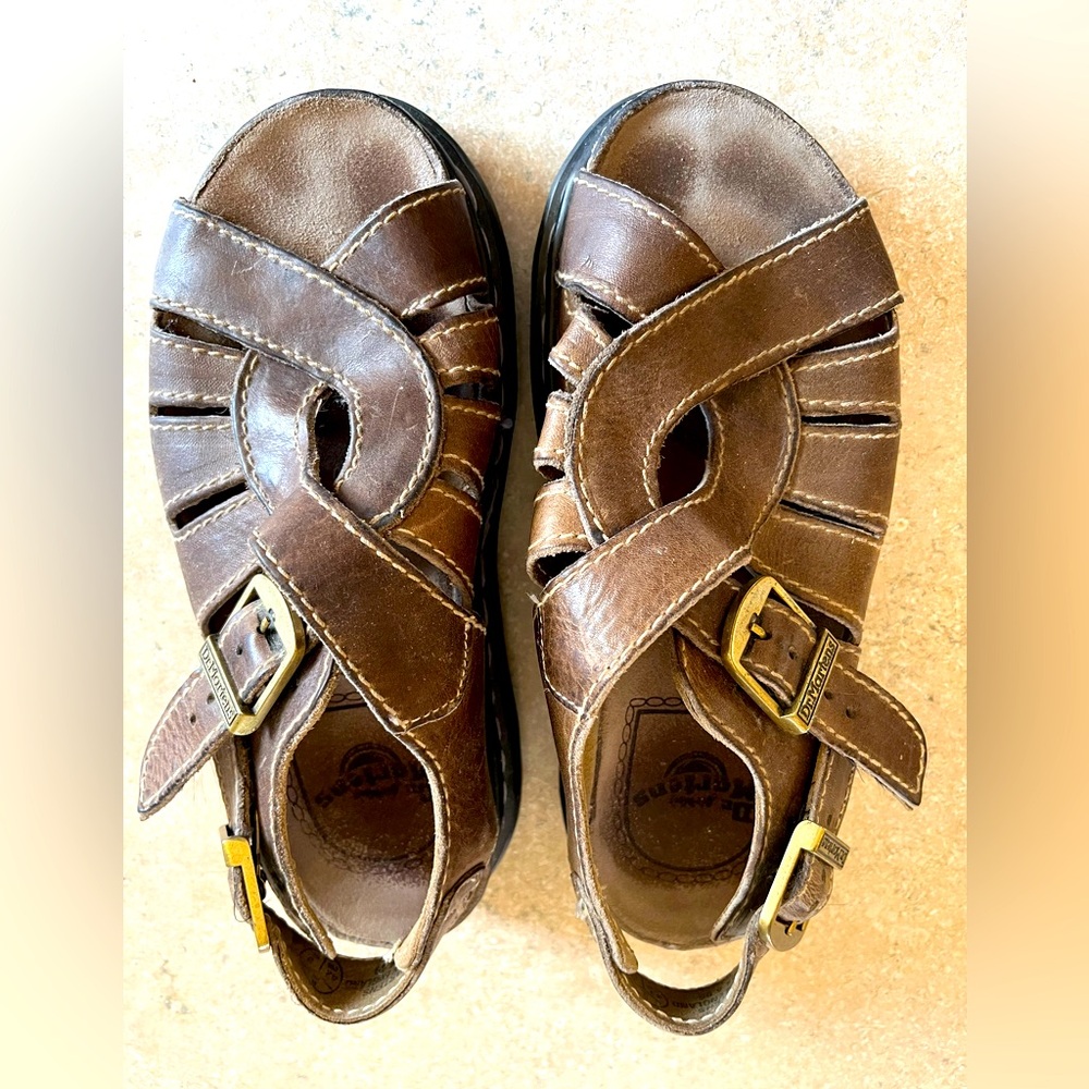Dr. Martens Vintage Overlap Twist Fisherman Buckle Sandals